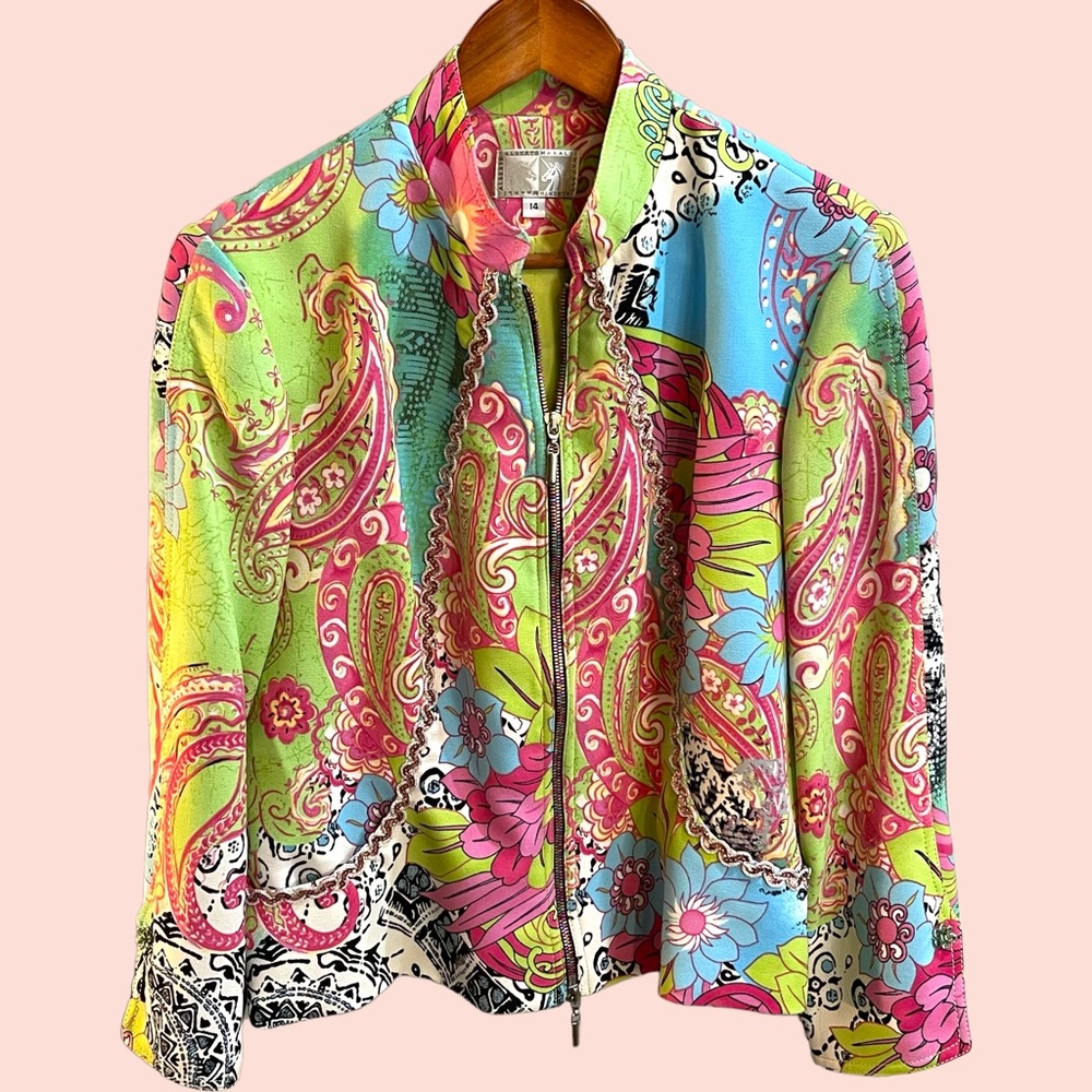 Alberto Makali Vintage Psychedelic Paisley Jacket